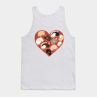 I Love Rats Heart Tank Top